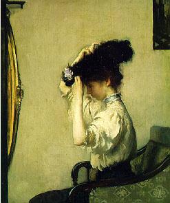 Edmund Charles Tarbell Preparing for the Matinee, China oil painting art